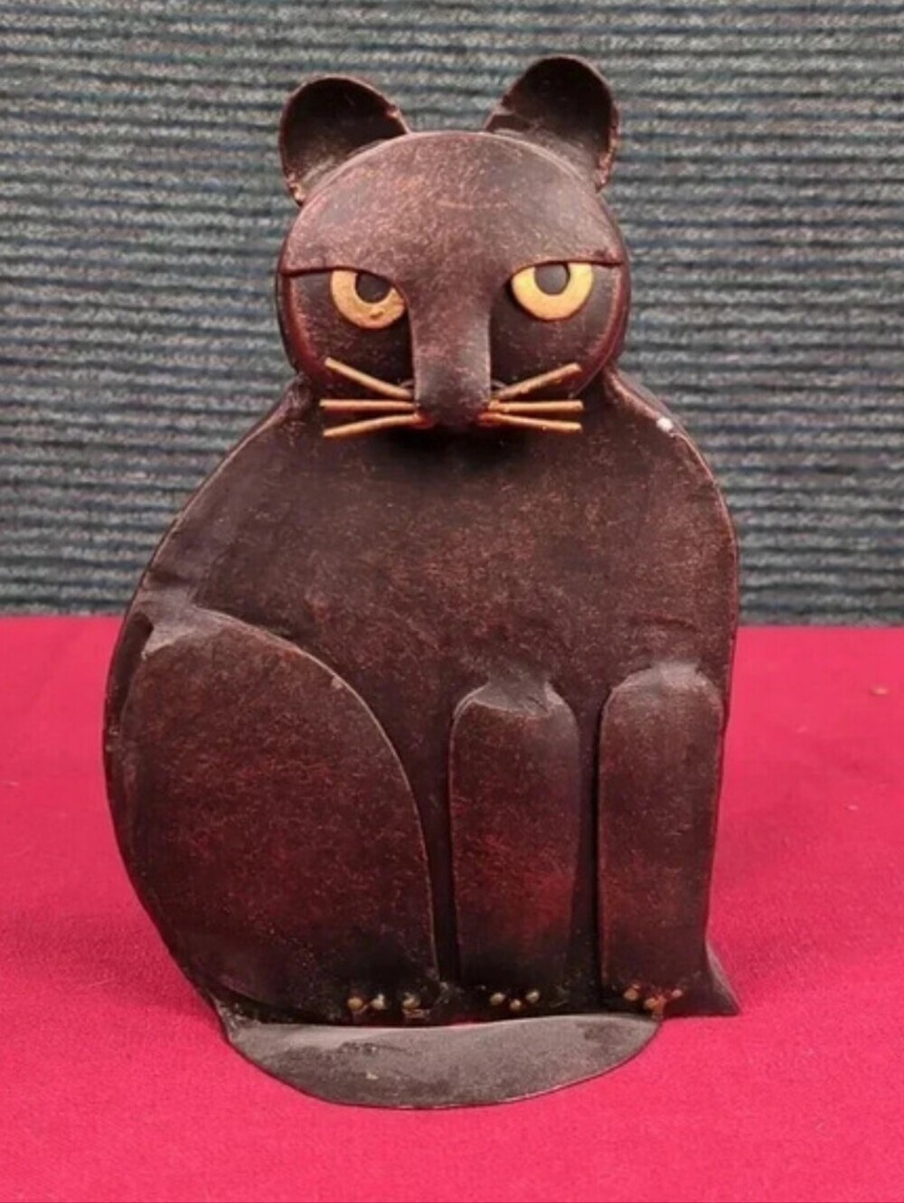 For Kitty Rescue! Metal Kitty Taper Candle Holder